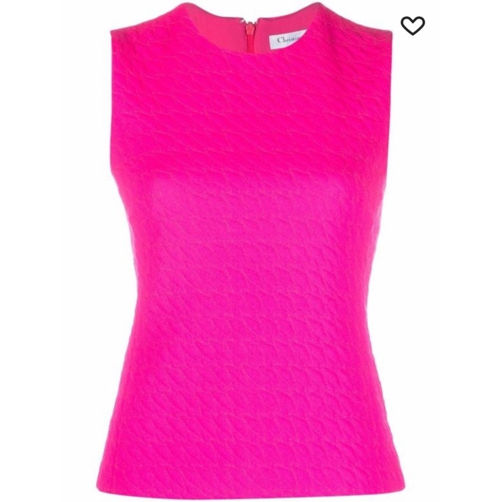 Dior Pink Sleeveless Blouse